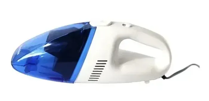 Aspirador de Pó 12V 60W - Azul e Branco - Tech One