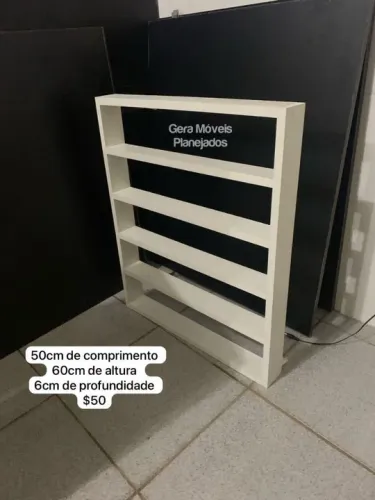 Prateleira de Parede Branca 50cm x 60cm