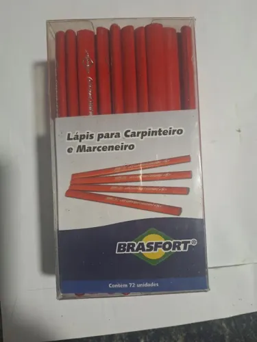 Lápis para Carpinteiro e Marceneiro - Brasfort - 72 unidades