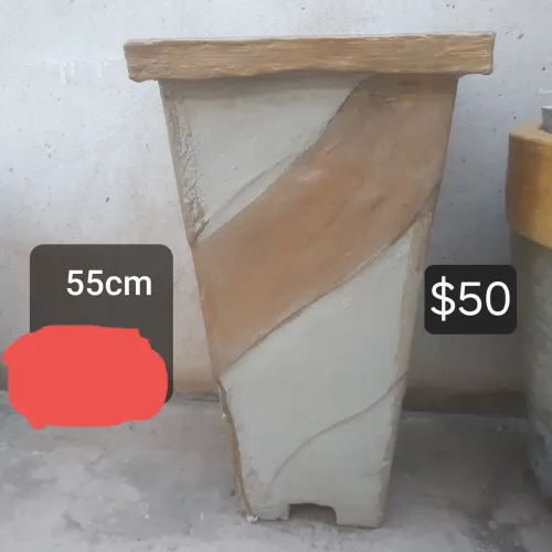 Vaso grande concreto 55CM apenas $50 reais 