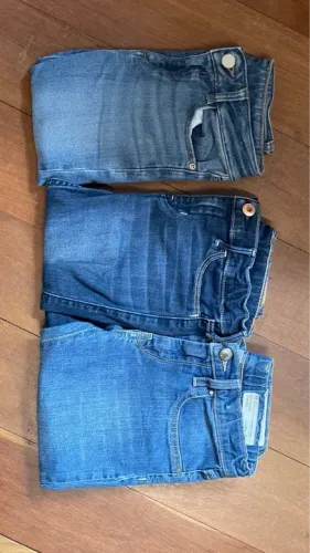 Jeans Abercrombie, Diesel e DL 1961 - 7-9 anos