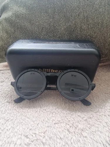 Óculos de Sol Alok Steampunk 2.0 (novo, sem uso, preto). Com case porta óculos de brimde