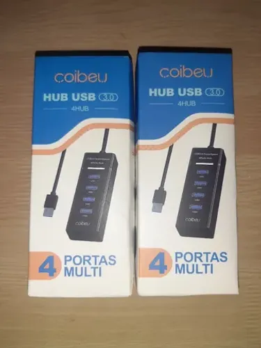 Hub USB 3.0 4 Portas 5Gbps - Compacto