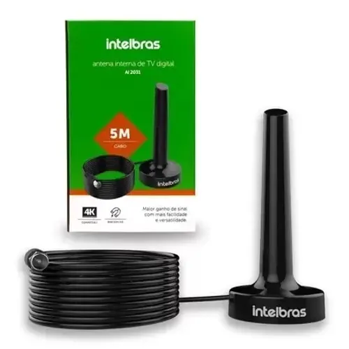 Antena Digital VHF/HDTV 5m P/ Escritório 
