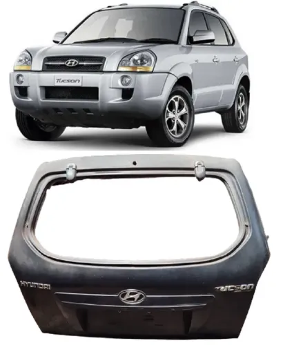 Tampa Traseira Tucson 2005 2006 a 2017 Preto Fosco 