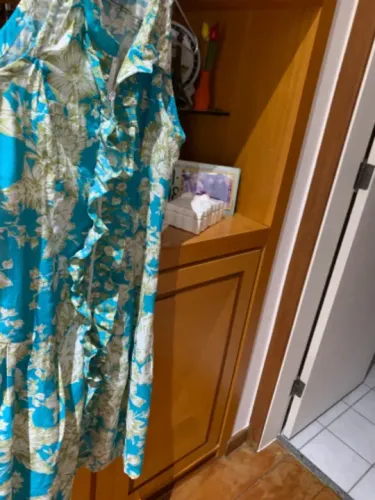 Vestido de viscose estampado 