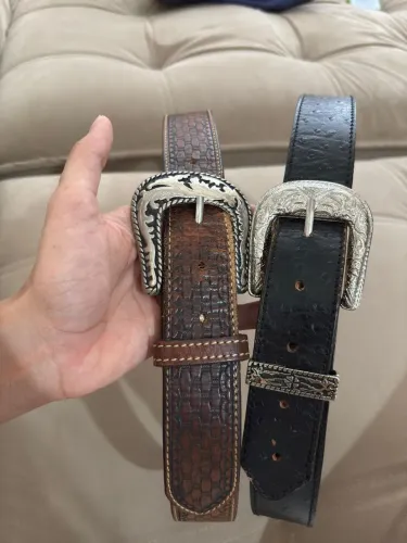 Cinto fivela couro