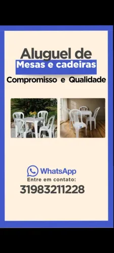 Aluguel de mesas e cadeiras Toto pula pula