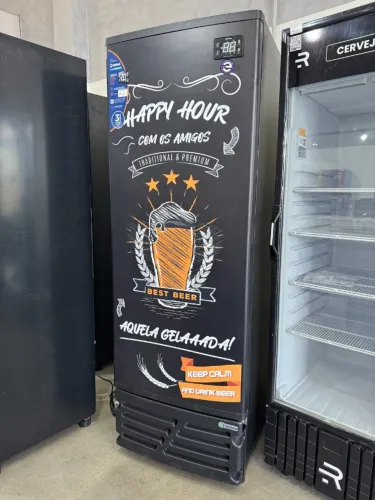 Cervejeira 454 litros porta sólida -6 graus 3 anos de garantia (alef)