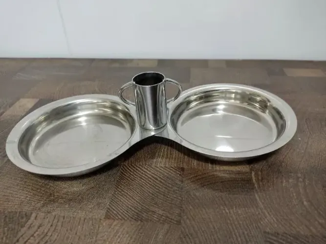 Porta Patê em Inox duplo
