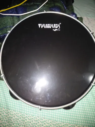 Pandeiro Vanguarda Preto semi-novo