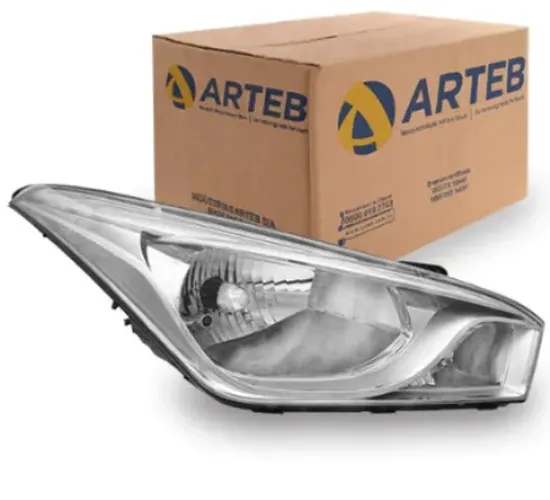 FAROL H4 LADO DIREITO MOLDURA METALIZADA HB20 HB20S 12>19 ARTEB