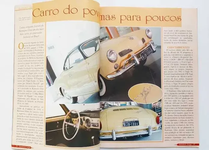 VW Karmann Ghia - Kit 2 revistas com histórias