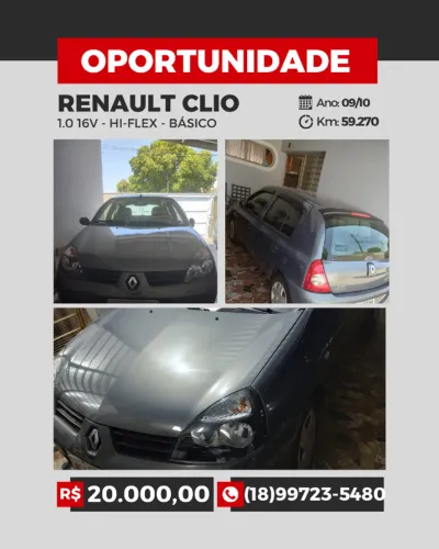 Renault Clio Campus Hi-flex 1.0 16V 5P 2010