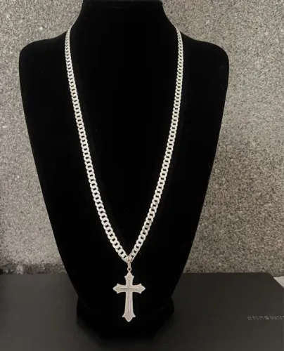 Cordão de Prata 925 com Cruz