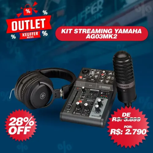 Kit Streaming Yamaha AG03MK2 - Na oferta!