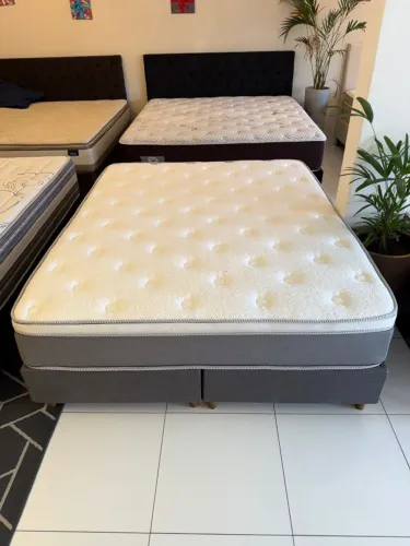 Colchão Casal QUEEN + Base box - Entregamos!