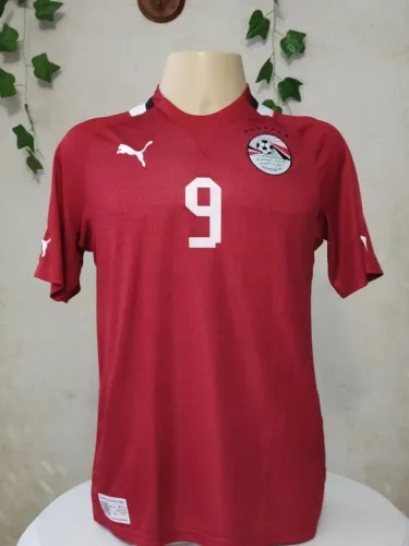 Camisa de futebol Puma Seleção do Egito  - Número 9 Zidan - Uniforme 1 / Home