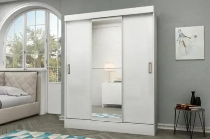 Guarda Roupa 3 Portas Deslizantes com Espelho