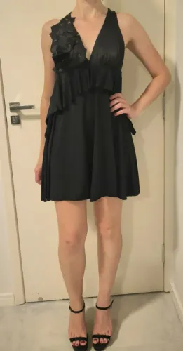 Vestido de festa preto Lança Perfume