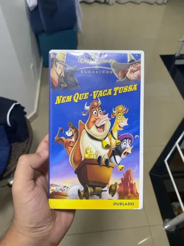 Fita VHS Disney - Nem que a Vaca Tussa (Clássico, Dublado)