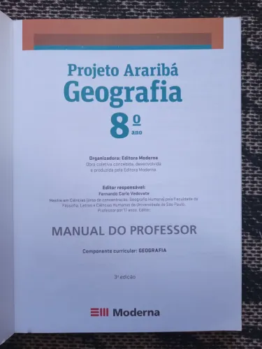 Livro de Geografia - Projeto Araribá - 8º Ano 