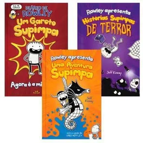 vendo CONJUNTO COM 3 livros diário de um rowley