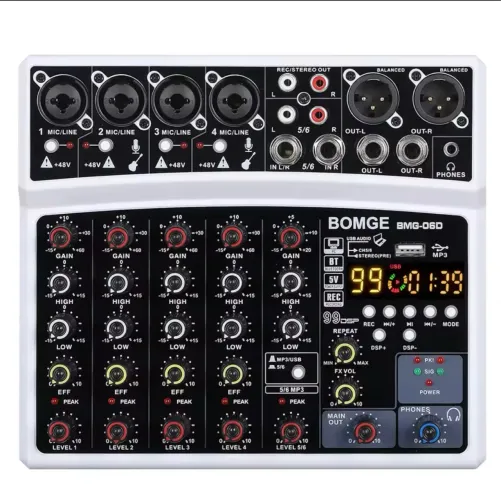 Mesa de Som BOMGE BMG-06D - 6 Canais