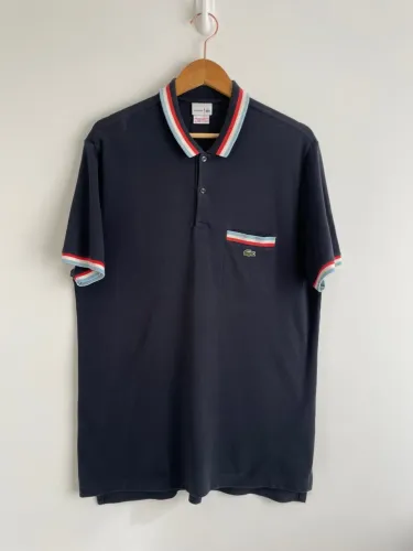 Camisa polo masculina azul tam G Lacoste