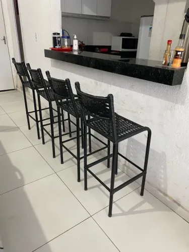 BANQUETAS EM FIBRA COM FERRO DE PROMOÇÃO 