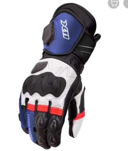 Luva Moto X11 Racer 2 Couro Esportivo Motociclista Proteção
