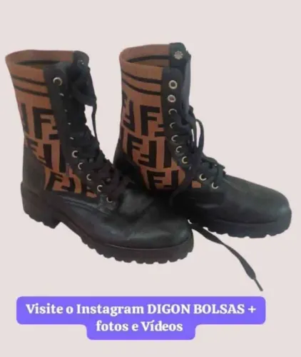 Bota Coturno Feminina Fendi