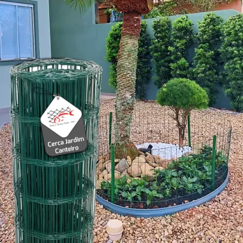 Cerquinha beirada de jardim horte cerca de arame 45cm