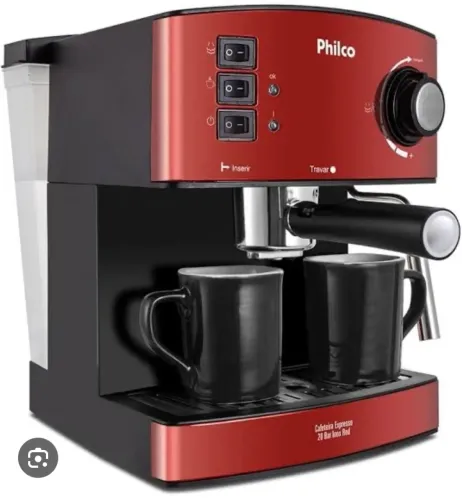 Cafeteira Espresso Philco 20 Bar Inox Red