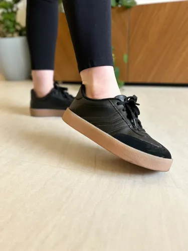 Tênis Preto 37 Couro Nobuck Vizzano