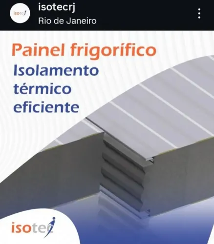 Painel Frigorífico Isotérmico - Isolamento Térmico Eficiente
