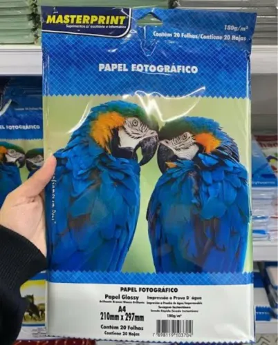 Papel Fotográfico Glossy A4 - Masterprint
