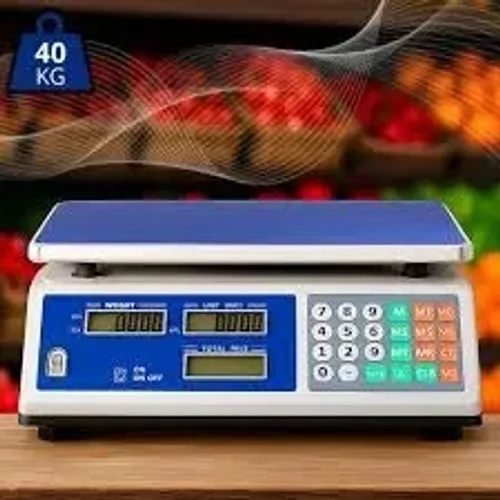 Balança 5g 40Kg Pesar Ração Carne Comida Sorvete legumes