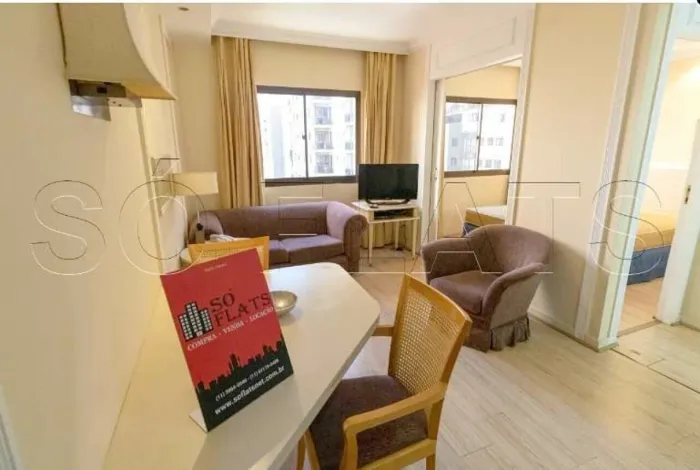 Flat no The World disponível para locação na Vila Olímpia próx ao Shopping e Av dos Bandei
