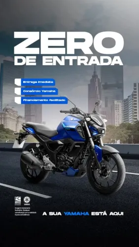 Yamaha nova com 0 de entrada!!