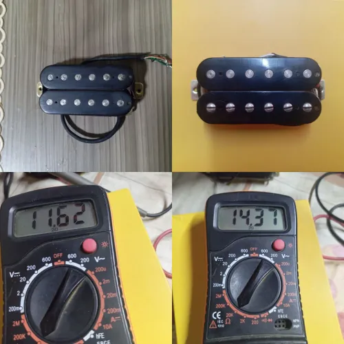 Captadores cerâmicos humbucker