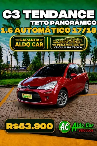 Citroen C3 Tendance 1.6 VTI Flex Start 16V Aut. 2018