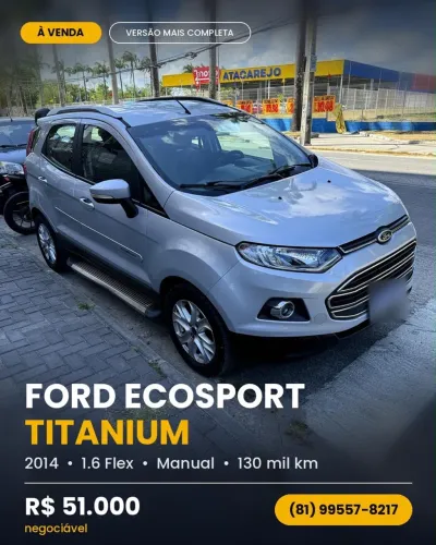Ford Ecosport Titanium 1.6 16V Flex 5P 2014