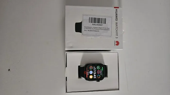 Huawei Watch Fit 3 - Preto (Praticamente Novo!)