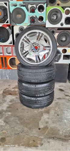 Troco em Bike 29 - Rodas 18 com pneus 5 furos universal - Recebo cartão