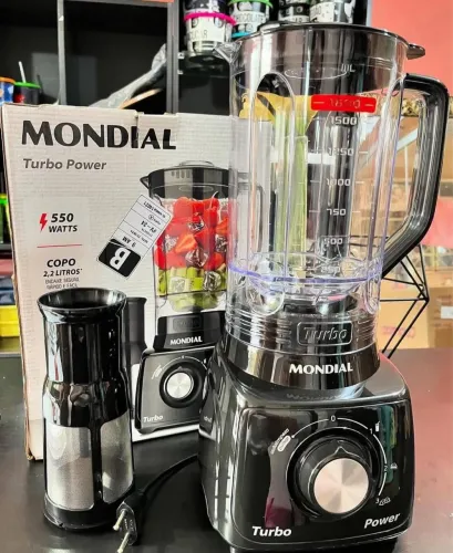 LIQUIDIFICADOR MONDIAL TURBO POWER 550W