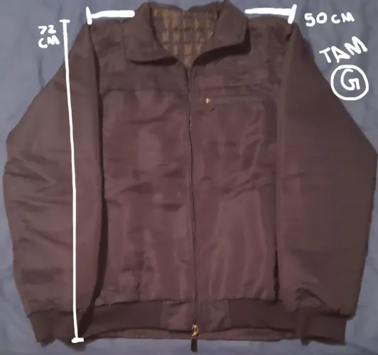 Jaqueta c/Zíper | Azul Marinho (Tam. G) | Marca: Milênio | Poliéster |