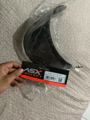 Capacete Fechado Asx City Solid Preto Fosco + Viseira Fumê Desenho Sólido