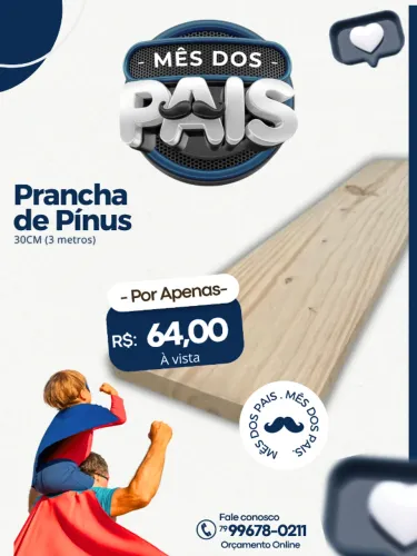Prancha de Pínus Aracaju