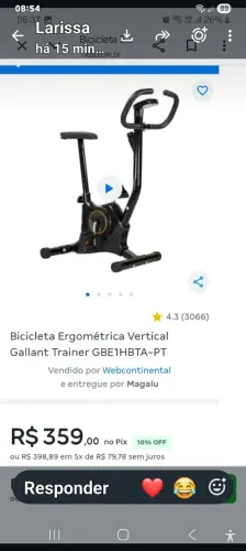 Bicicleta ergometrica